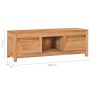 Mueble de TV madera maciza de teca 100x30x35 cm en Muebles TV | Comprar online en Foru.es