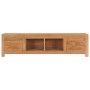 Mueble de TV de madera de teca maciza 115x30x35 cm en Muebles TV | Comprar online en Foru.es