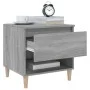 Mesitas de noche 2 uds contrachapada gris Sonoma 50x46x50 cm de vidaXL, Mesitas de noche - Ref: Foro24-819545, Precio: 63,07 ...