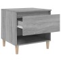 Mesitas de noche 2 uds contrachapada gris Sonoma 50x46x50 cm de vidaXL, Mesitas de noche - Ref: Foro24-819545, Precio: 74,95 ...