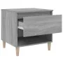 Mesitas de noche 2 uds contrachapada gris Sonoma 50x46x50 cm de vidaXL, Mesitas de noche - Ref: Foro24-819545, Precio: 63,07 ...