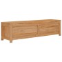 Mueble de TV de madera de teca maciza 115x30x35 cm en Muebles TV | Comprar online en Foru.es
