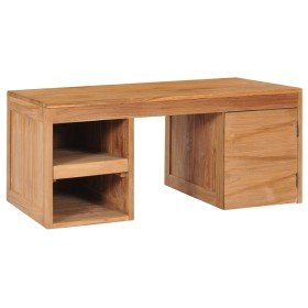 Mesa de centro de madera maciza de teca 90x50x40 cm en Mesas de centro | Comprar online en Foru.es