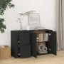 Aparador de madera contrachapada negro 100x33x59,5 cm de vidaXL, Aparadores - Ref: Foro24-820997, Precio: 107,61 €, Descuento: %