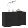 Aparador de madera contrachapada negro 100x33x59,5 cm de vidaXL, Aparadores - Ref: Foro24-820997, Precio: 109,15 €, Descuento: %