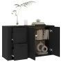 Aparador de madera contrachapada negro 100x33x59,5 cm de vidaXL, Aparadores - Ref: Foro24-820997, Precio: 107,61 €, Descuento: %