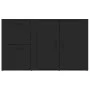 Aparador de madera contrachapada negro 100x33x59,5 cm de vidaXL, Aparadores - Ref: Foro24-820997, Precio: 107,61 €, Descuento: %