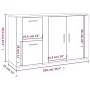 Aparador de madera contrachapada negro 100x33x59,5 cm de vidaXL, Aparadores - Ref: Foro24-820997, Precio: 107,61 €, Descuento: %
