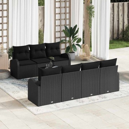 Conjunto de sofá de jardín Negro 55 x 55 x 37 cm en Sofás de exterior | Comprar online en Foru.es