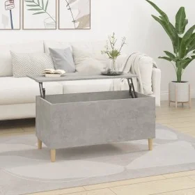Mesa de centro madera contrachapada gris hormigón 90x44,5x45 cm de vidaXL, Mesas de centro - Ref: Foro24-819584, Precio: 62,9...