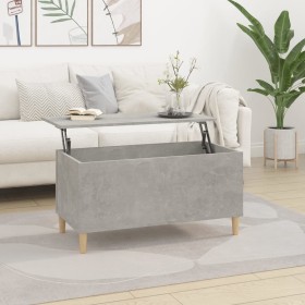 Mesa de centro madera contrachapada gris hormigón 90x44,5x45 cm de vidaXL, Mesas de centro - Ref: Foro24-819584, Precio: 63,7...