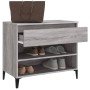Mueble zapatero madera contrachapada gris Sonoma 70x36x60 cm de vidaXL, Zapateros y organizadores de calzado - Ref: Foro24-81...