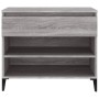 Mueble zapatero madera contrachapada gris Sonoma 70x36x60 cm de vidaXL, Zapateros y organizadores de calzado - Ref: Foro24-81...