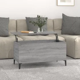 Sonoma gray plywood coffee table 90x44.5x45 cm by vidaXL, Coffee table - Ref: Foro24-819594, Price: 69,45 €, Discount: %