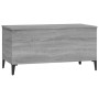 Mesa de centro madera contrachapada gris Sonoma 90x44,5x45 cm de vidaXL, Mesas de centro - Ref: Foro24-819594, Precio: 70,33 ...