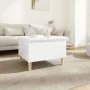 Mesa auxiliar de madera contrachapada blanco 50x46x35 cm de vidaXL, Mesas auxiliares - Ref: Foro24-819500, Precio: 46,56 €, D...