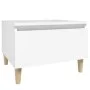 Mesa auxiliar de madera contrachapada blanco 50x46x35 cm de vidaXL, Mesas auxiliares - Ref: Foro24-819500, Precio: 46,56 €, D...