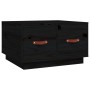 Mesa de centro de madera maciza de pino negro 60x53x35 cm de vidaXL, Mesas de centro - Ref: Foro24-820970, Precio: 68,35 €, D...
