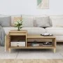Mesa de centro madera contrachapada roble Sonoma 100x50x45 cm de vidaXL, Mesas de centro - Ref: Foro24-821127, Precio: 52,79 ...