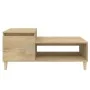 Mesa de centro madera contrachapada roble Sonoma 100x50x45 cm de vidaXL, Mesas de centro - Ref: Foro24-821127, Precio: 52,79 ...