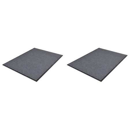 Felpudos de PVC 2 unidades gris 90x60 cm de vidaXL, Felpudos - Ref: Foro24-278748, Precio: 41,45 €, Descuento: %