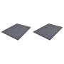 Felpudos de PVC 2 unidades gris 90x60 cm de vidaXL, Felpudos - Ref: Foro24-278748, Precio: 41,45 €, Descuento: %