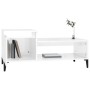 Mesa de centro madera contrachapada blanco brillo 100x50x45 cm de vidaXL, Mesas de centro - Ref: Foro24-821134, Precio: 49,21...