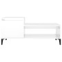 Mesa de centro madera contrachapada blanco brillo 100x50x45 cm de vidaXL, Mesas de centro - Ref: Foro24-821134, Precio: 49,21...