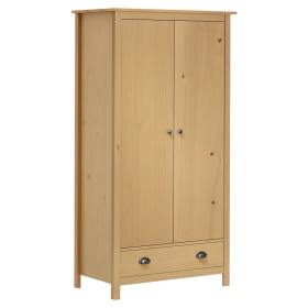 Armario de 2 puertas Hill madera maciza pino 89x50x170cm en Armarios roperos | Comprar online en Foru.es