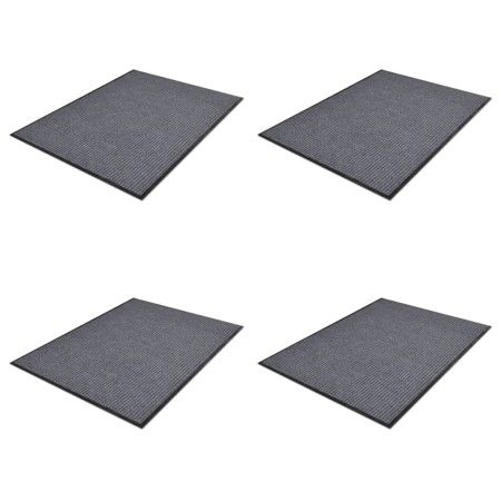 Felpudos de PVC 4 unidades gris 90x60 cm de vidaXL, Felpudos - Ref: Foro24-278749, Precio: 76,92 €, Descuento: %