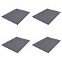 Felpudos de PVC 4 unidades gris 90x60 cm de vidaXL, Felpudos - Ref: Foro24-278749, Precio: 76,92 €, Descuento: %