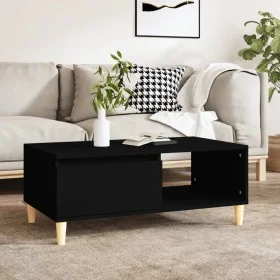 Mesa de centro madera contrachapada negro 90x50x36,5 cm de vidaXL, Mesas de centro - Ref: Foro24-821045, Precio: 55,38 €, Des...