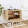 Mueble zapatero pared contrachapada roble Sonoma 70x35x38 cm de vidaXL, Zapateros y organizadores de calzado - Ref: Foro24-82...