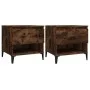 Mesas auxiliares 2 uds contrachapada roble ahumado 50x46x50 cm de vidaXL, Mesas auxiliares - Ref: Foro24-819559, Precio: 76,7...