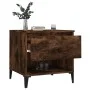 Side tables 2 units smoked oak plywood 50x46x50 cm by vidaXL, Side tables - Ref: Foro24-819559, Price: 76,77 €, Discount: %