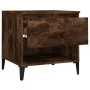 Mesas auxiliares 2 uds contrachapada roble ahumado 50x46x50 cm de vidaXL, Mesas auxiliares - Ref: Foro24-819559, Precio: 76,7...
