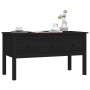 Mesa de centro de madera maciza de pino negra 102x49x55 cm de vidaXL, Mesas de centro - Ref: Foro24-820945, Precio: 105,06 €,...