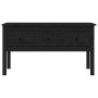 Mesa de centro de madera maciza de pino negra 102x49x55 cm de vidaXL, Mesas de centro - Ref: Foro24-820945, Precio: 105,06 €,...
