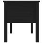 Mesa de centro de madera maciza de pino negra 102x49x55 cm de vidaXL, Mesas de centro - Ref: Foro24-820945, Precio: 105,06 €,...