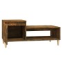 Mesa de centro madera contrachapada roble ahumado 100x50x45 cm de vidaXL, Mesas de centro - Ref: Foro24-821129, Precio: 53,36...