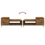 Mesa de centro madera contrachapada roble ahumado 100x50x45 cm de vidaXL, Mesas de centro - Ref: Foro24-821129, Precio: 53,36...