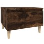 Mesa auxiliar madera contrachapada roble ahumado 50x46x35 cm de vidaXL, Mesas auxiliares - Ref: Foro24-819510, Precio: 36,99 ...