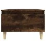Mesa auxiliar madera contrachapada roble ahumado 50x46x35 cm de vidaXL, Mesas auxiliares - Ref: Foro24-819510, Precio: 36,61 ...