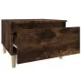 Mesa auxiliar madera contrachapada roble ahumado 50x46x35 cm de vidaXL, Mesas auxiliares - Ref: Foro24-819510, Precio: 36,61 ...