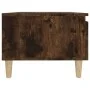 Mesa auxiliar madera contrachapada roble ahumado 50x46x35 cm de vidaXL, Mesas auxiliares - Ref: Foro24-819510, Precio: 36,61 ...