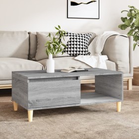 Mesa de centro madera contrachapada gris Sonoma 90x50x36,5 cm de vidaXL, Mesas de centro - Ref: Foro24-821050, Precio: 74,35 ...