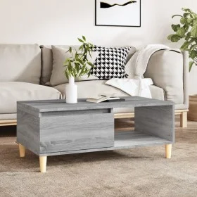 Mesa de centro madera contrachapada gris Sonoma 90x50x36,5 cm de vidaXL, Mesas de centro - Ref: Foro24-821050, Precio: 73,41 ...
