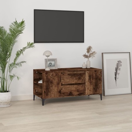 Mueble de TV madera contrachapada roble ahumado 102x44,5x50 cm de vidaXL, Muebles TV - Ref: Foro24-819609, Precio: 72,41 €, D...