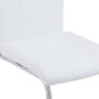 Sillas voladizas de comedor 6 unidades cuero sintético blanco de vidaXL, Sillas de comedor - Ref: Foro24-278835, Precio: 453,...