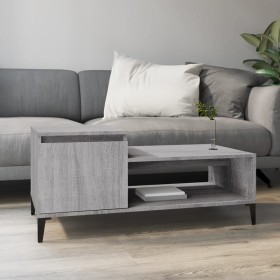 Mesa de centro madera contrachapada gris Sonoma 100x50x45 cm de vidaXL, Mesas de centro - Ref: Foro24-821138, Precio: 50,70 €...